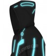 TRON LEGACY SAM FLYNN BLACK HOODED JACKET