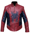 THE AMAZING SPIDER MAN 2 SLIMFIT LEATHER JACKET