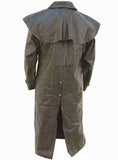LEATHER DUSTER WITH CAPE