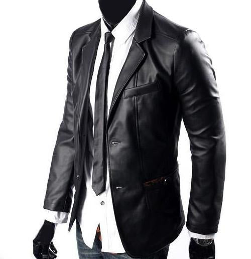 Super Blackfit Men Leather Coats
