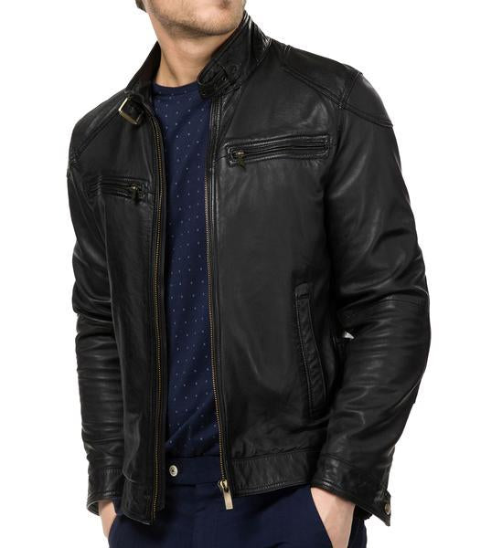 Men Biker Leather Jackets: Bluster