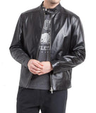 Super Givenchy Men Classic Leather Jacket