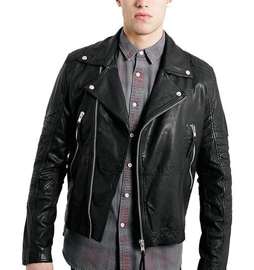 Super Lac Men Biker Leather Jackets