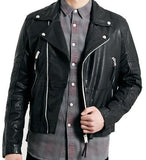 Super Lac Men Biker Leather Jackets