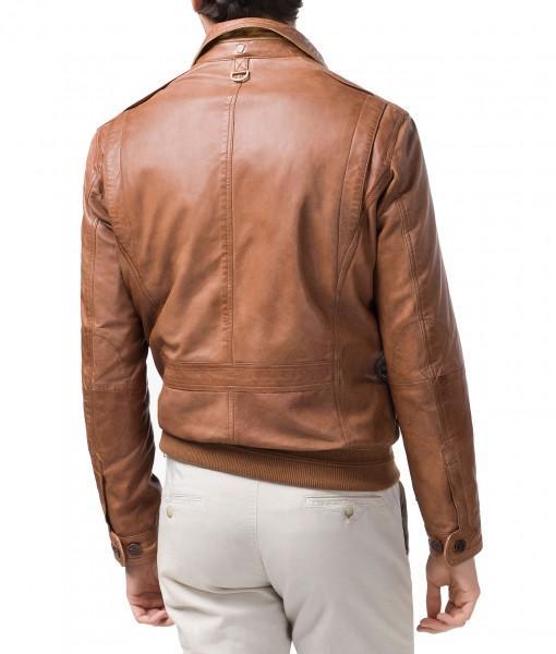 Men Leather Bomber Jackets: Rocko