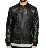 Super Spinner Men Bomber Leather Jackets