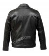 BASIC TONE BLACK LEATHER JACKET