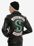 LP-FACON Riverdale Southside Serpents Gang Mens Biker Leather Jacket