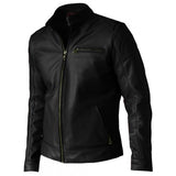 Premium Quality Men's Black Leather Biker Jacket