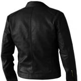 Premium Quality Men's Black Leather Biker Jacket