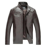 High Quality New Style Brand Luxury Fashion Men's Leather Jacket