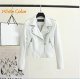 Brand Motorcycle PU Leather Jacket Women