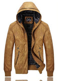 Autumn PU Leather Jackets Men ize