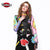 Cute Cartoon Graffiti Printing Street Short Leather Jacket