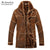 Faux Fur Coat Spliced Suede Leather Jacket