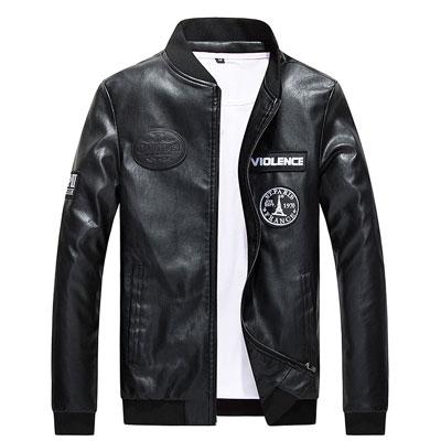 Casual Mens Factory Men's Leather Jacket