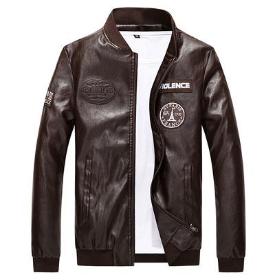 Casual Mens Factory Men's Leather Jacket