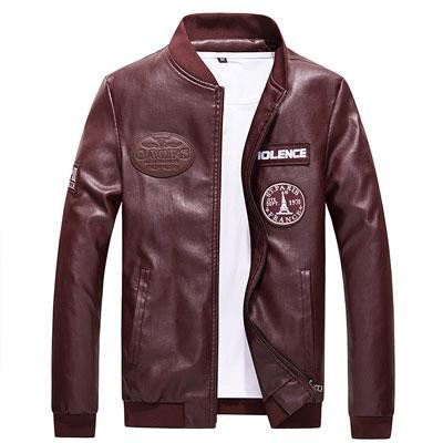 Casual Mens Factory Men's Leather Jacket