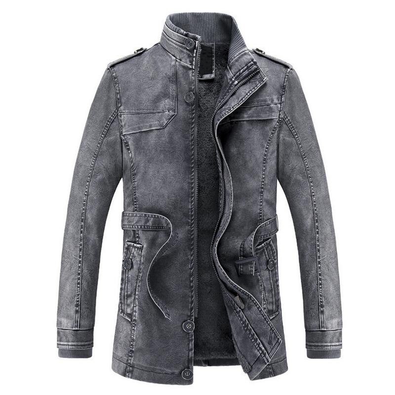 washed Leather Motorcycle Biker Jackets