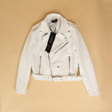 JAZZEVAR New Autumn Fashion Street Women's Short Washed PU Leather Jacket