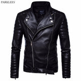 Motorcycle Leather Jacket Men