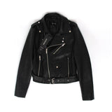 Jazzevar New Autumn High Fashion Street Women's Short Washed PU Leather Jacket