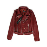 Jazzevar New Autumn High Fashion Street Women's Short Washed PU Leather Jacket