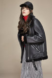 JAZZEVAR high fashion street women's PU leather jacket ca