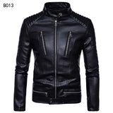 Motorcycle Leather Jacket Men