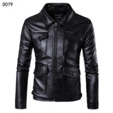 Motorcycle Leather Jacket Men