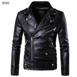 Motorcycle Leather Jacket Men