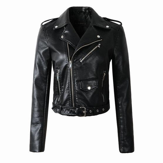 Wine Red Faux Leather Jackets
