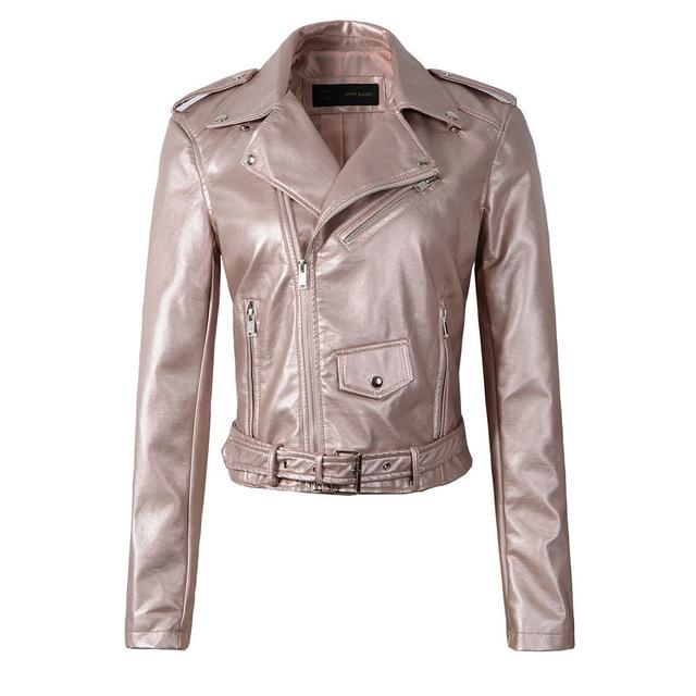 Wine Red Faux Leather Jackets