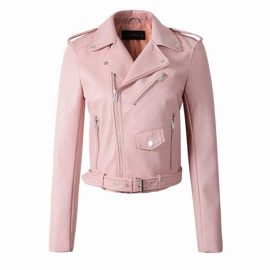 Wine Red Faux Leather Jackets