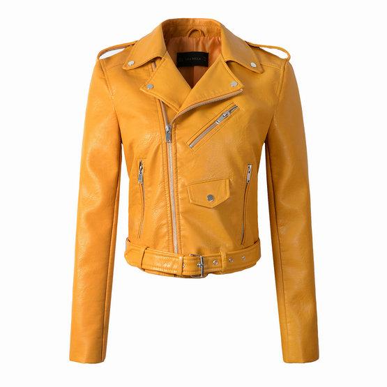 Wine Red Faux Leather Jackets