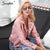 Simplee Embroidery basic jacket coat