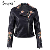 Simplee Embroidery basic jacket coat
