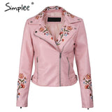 Simplee Embroidery basic jacket coat