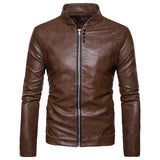 High Quality Men's Autumn Winter PU Leather Jacket