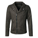Men motorcycle bikers zipper jacket men