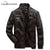 Autumn Winter Thick Bomber Men Leather Jacket