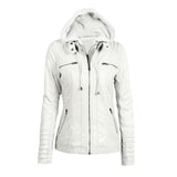 Autumn Winter Women Faux Leather Jacket