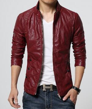 Autumn Soft Faux Leather Jackets Men